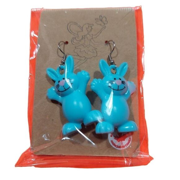 Handmade Bunny Earrings - Picture 1 of 5